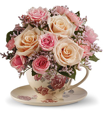 Teleflora's Victorian Teacup Bouquet